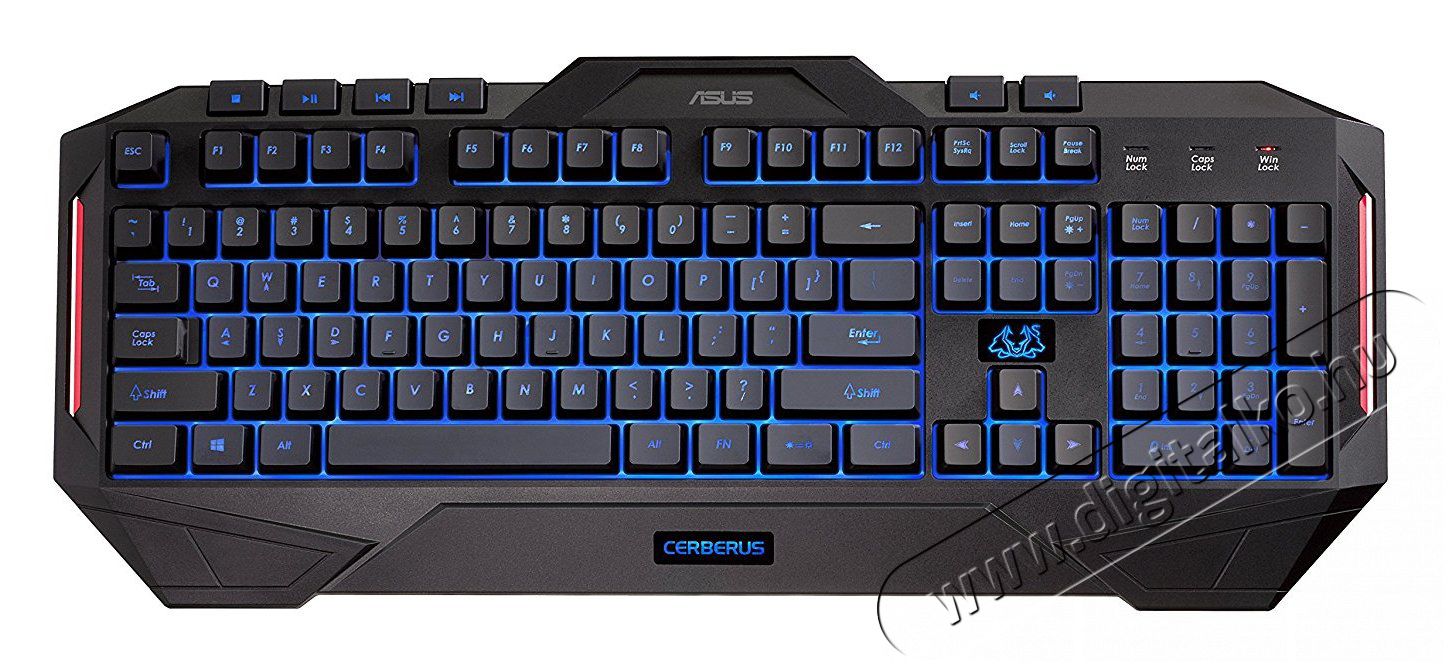Asus Cerberus USB Gamer világító billentyűzet HU + Gamer egér Iroda és számítástechnika - Billentyűzet / billentyűzet szett - Vezetékes - 326537