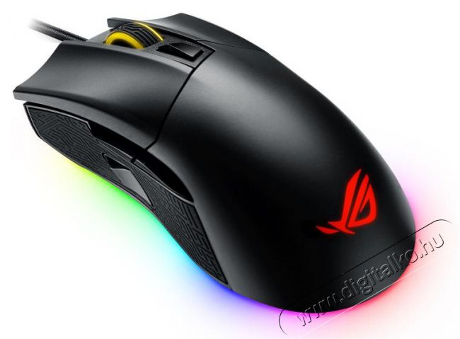 Asus ROG Gladius II optikai Gamer egér - fekete Iroda és számítástechnika - Egér - Vezetékes egér - 314393