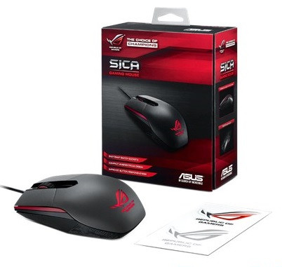 Asus Rog Sica optikai Gamer egér - fekete Iroda és számítástechnika - Egér - Vezetékes egér - 311354