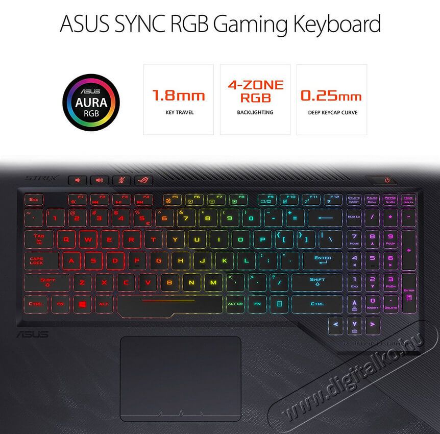 Asus ROG STRIX HERO GL503GE-EN012 15,6 laptop Egyéb - Nem forgalmazzuk ! - 338930