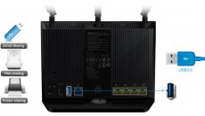Asus RT-AC68U Router Iroda &eacute;s sz&aacute;m&iacute;t&aacute;stechnika - H&aacute;l&oacute;zat - Router - 345443