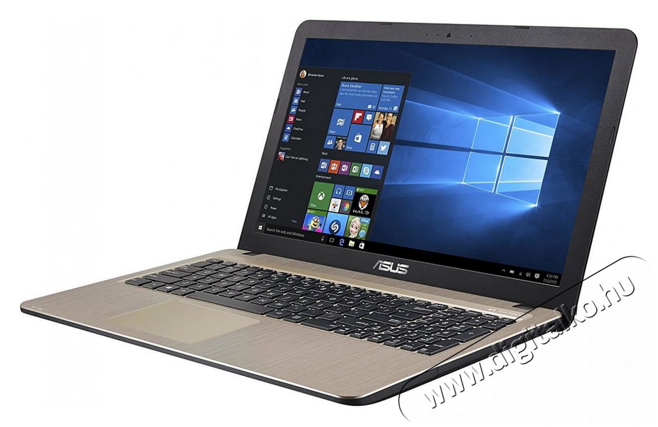 Asus VivoBook X540NA-GQ007T 15,6/Intel Celeron N3350/4GB/500GB/Int. VGA/Win10/fekete laptop Egyéb - Nem forgalmazzuk ! - 338385
