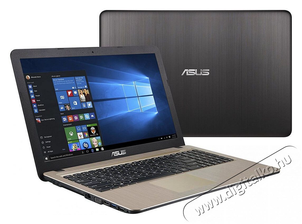 Asus VivoBook X540NA-GQ007T 15,6/Intel Celeron N3350/4GB/500GB/Int. VGA/Win10/fekete laptop Egyéb - Nem forgalmazzuk ! - 338385