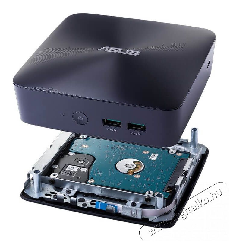 Asus VIVOMini UN68U 1E (UN68U-BM011M) Intel Acélkék asztali számítógép Iroda és számítástechnika - Asztali számítógép - 338389