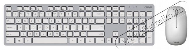 Asus W5000 wireless billentyűzet + egér - szürke Iroda és számítástechnika - Billentyűzet / billentyűzet szett - Vezeték nélküli - 331094