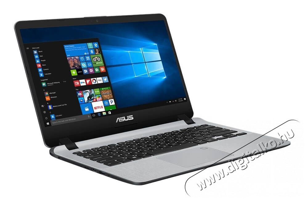Asus X407UA-EB268T 14 FHD/Intel Core i3-6006U/8GB/256GB/Int. VGA/Win10/szürke laptop Egyéb - Nem forgalmazzuk ! - 343159