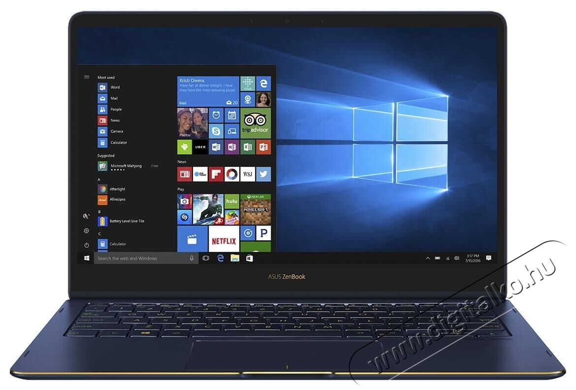 Asus ZenBook Flip S UX370UA-C4196T 13,3 laptop - kék Egyéb - Nem forgalmazzuk ! - 337005