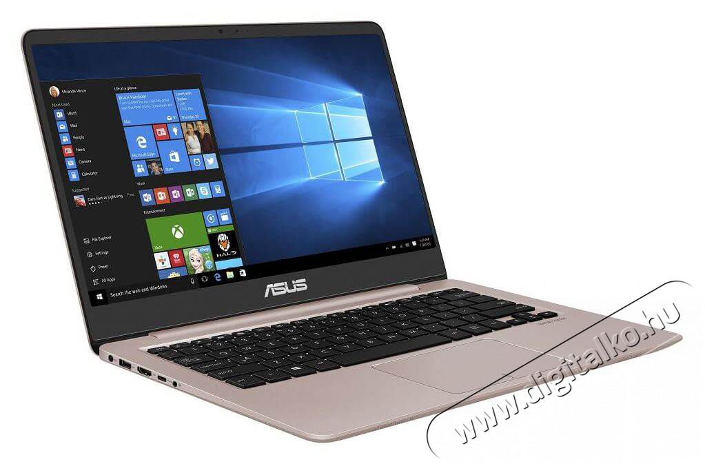 Asus ZenBook UX410UA-GV635T 14 FHD/Intel Core i7-7500U/8GB/256GB/Int. VGA/Win10/rózsaarany laptop Egyéb - Nem forgalmazzuk ! - 347833