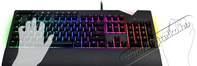 Asus ROG Strix Flare Mechanikus Gamer billentyűzet HU (90MP00M1-B0HA00) Iroda és számítástechnika - Billentyűzet / billentyűzet szett - Vezetékes - 336313