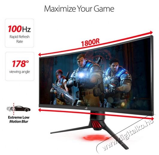 Asus ROG STRIX XG35VQ QHD ívelt Gamer monitor Iroda és számítástechnika - Monitor - 21:9 Ultrawide monitor - 338923