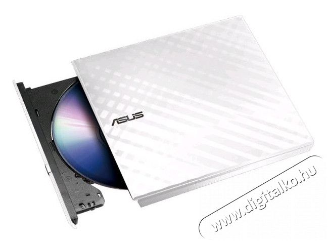 Asus SDRW-08D2S-U Lite USB2.0 slim külső DVD író - fehér Fotó-Videó kiegészítők - Egyéb fotó-videó kiegészítő - Külső DVD író - 310662