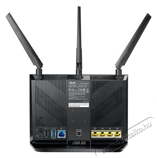 Asus RT-AC86U/EEU/13/GB_EE  Vezeték nélküli 750+2167Mbps Router Iroda és számítástechnika - Hálózat - Router - 341333