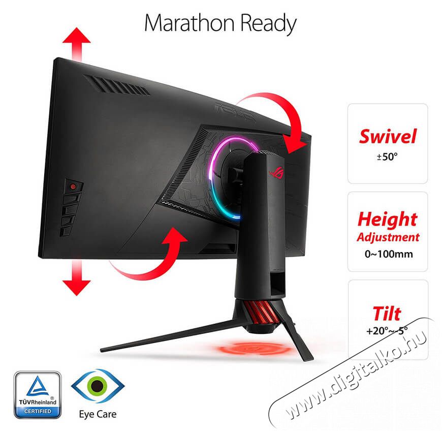 Asus ROG STRIX XG35VQ QHD ívelt Gamer monitor Iroda és számítástechnika - Monitor - 21:9 Ultrawide monitor - 338923