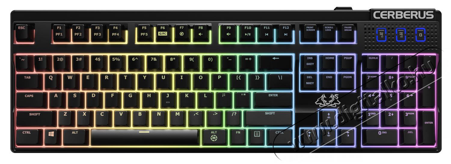Asus Cerberus Mech RGB Gamer világító billentyűzet HU Iroda és számítástechnika - Billentyűzet / billentyűzet szett - Vezetékes - 319398