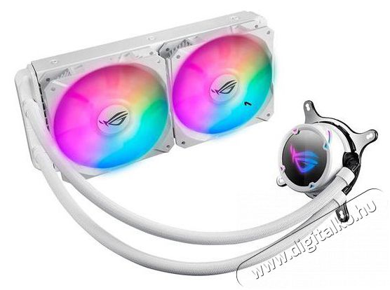 Asus ROG STRIX LC 240 RGB White Edition v&iacute;zhűt&eacute;ses processzorhűtő Iroda &eacute;s sz&aacute;m&iacute;t&aacute;stechnika - Sz&aacute;m&iacute;t&oacute;g&eacute;p tartoz&eacute;k - Processzor - 379510