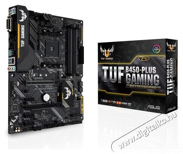 Asus TUF B450-PLUS GAMING AMD B450 SocketAM4 ATX alaplap Iroda &eacute;s sz&aacute;m&iacute;t&aacute;stechnika - Egy&eacute;b sz&aacute;m&iacute;t&aacute;stechnikai term&eacute;k - 387798