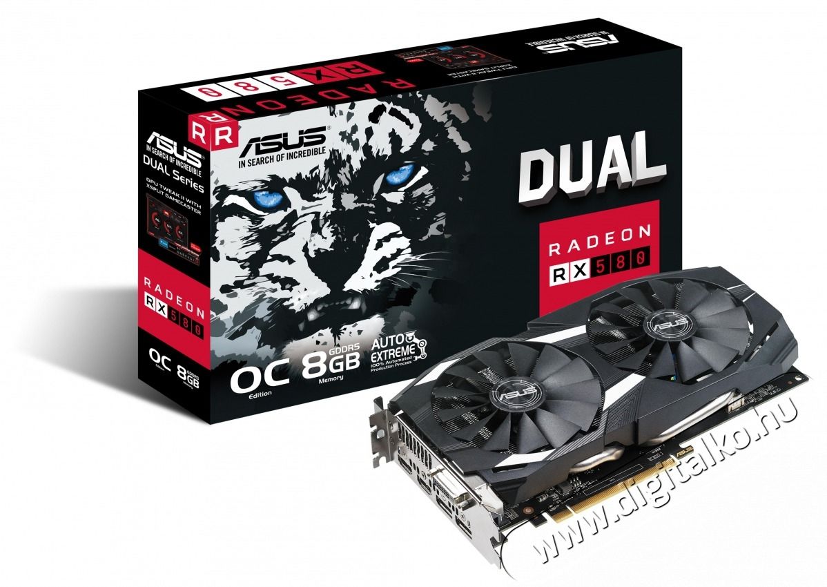 Asus DUAL-RX580-O8G AMD 8GB GDDR5 256bit PCI-E videok&aacute;rtya Iroda &eacute;s sz&aacute;m&iacute;t&aacute;stechnika - Egy&eacute;b sz&aacute;m&iacute;t&aacute;stechnikai term&eacute;k - 405372