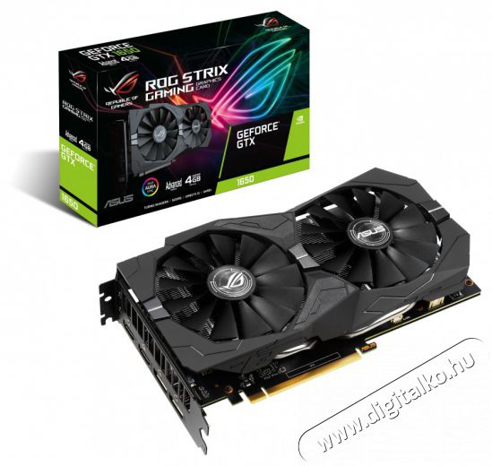 Asus ROG-STRIX-GTX1650-A4G-GAMING nVidia 4GB GDDR5 128bit PCIe videokártya Iroda és számítástechnika - Számítógép tartozék - Videokártya - 412149