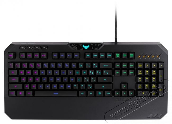 Asus TUF Gaming K5 HUN vil&aacute;g&iacute;t&oacute; mechanikus billentyűzet Iroda &eacute;s sz&aacute;m&iacute;t&aacute;stechnika - Billentyűzet / billentyűzet szett - Vezet&eacute;kes - 412062