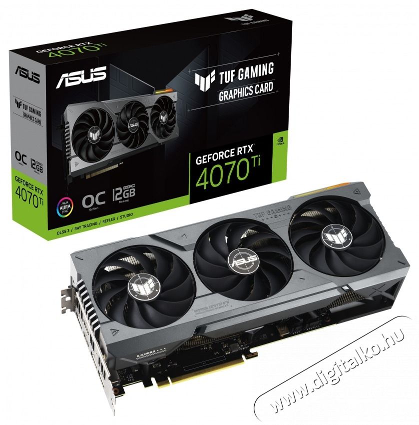 Asus TUF-RTX4070TI-O12G-GAMING nVidia 12GB GDDR6X 192bit PCIe vide&oacute;k&aacute;rtya Iroda &eacute;s sz&aacute;m&iacute;t&aacute;stechnika - Egy&eacute;b sz&aacute;m&iacute;t&aacute;stechnikai term&eacute;k - 412173