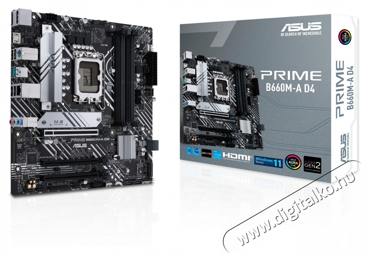 Asus PRIME B660M-A D4 Intel B660 LGA1700 mATX alaplap Iroda &eacute;s sz&aacute;m&iacute;t&aacute;stechnika - Egy&eacute;b sz&aacute;m&iacute;t&aacute;stechnikai term&eacute;k - 415075