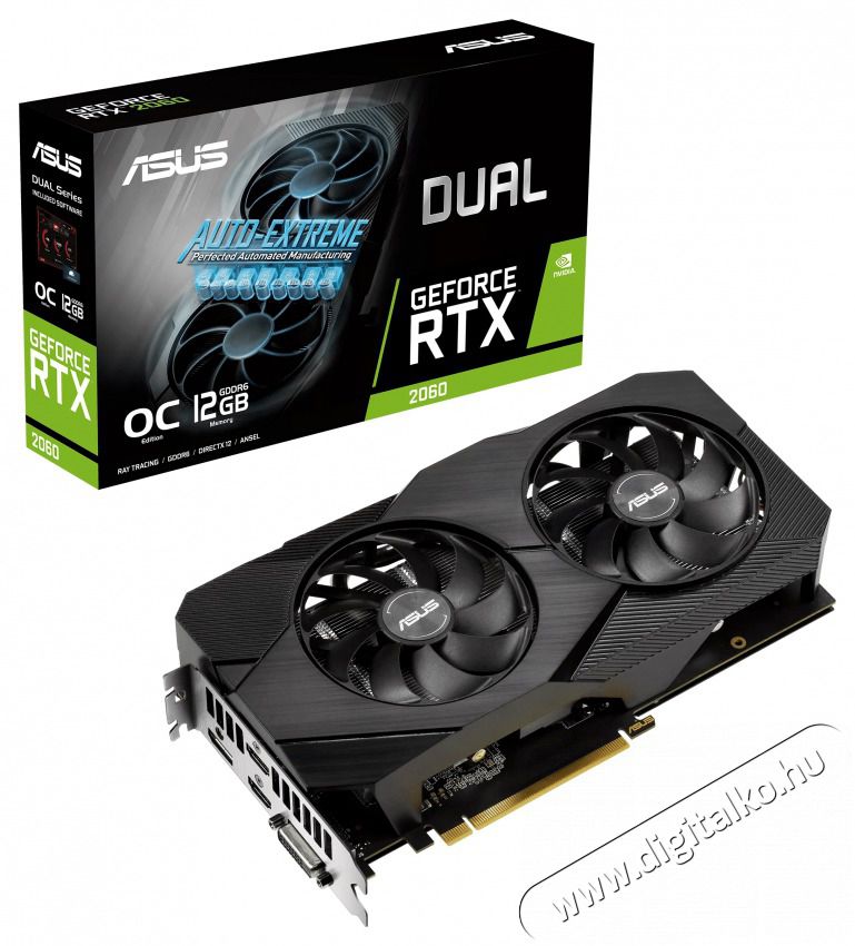 Asus DUAL-RTX2060-O12G-EVO nVidia 12GB GDDR6 192bit PCIe videok&aacute;rtya Iroda &eacute;s sz&aacute;m&iacute;t&aacute;stechnika - Egy&eacute;b sz&aacute;m&iacute;t&aacute;stechnikai term&eacute;k - 420652