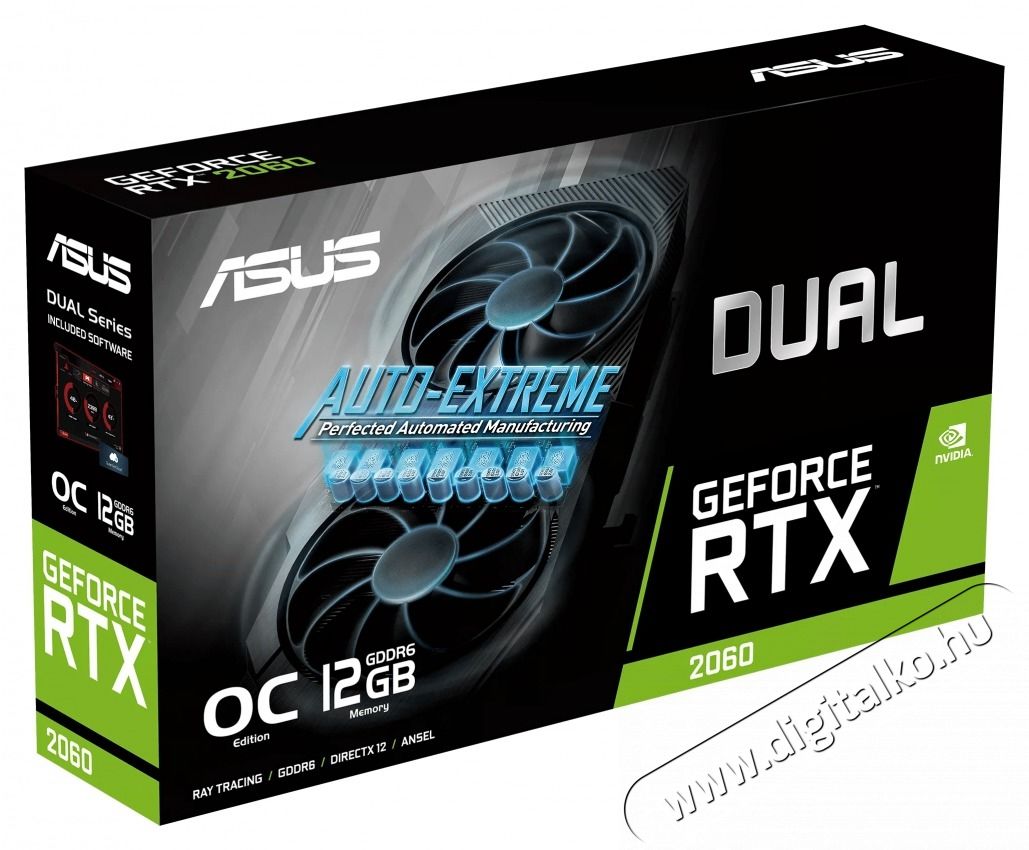 Asus DUAL-RTX2060-O12G-EVO nVidia 12GB GDDR6 192bit PCIe videok&aacute;rtya Iroda &eacute;s sz&aacute;m&iacute;t&aacute;stechnika - Egy&eacute;b sz&aacute;m&iacute;t&aacute;stechnikai term&eacute;k - 420652