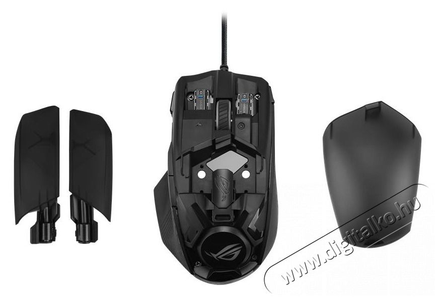 Asus ROG Chakram Core fekete gamer eg&eacute;r Iroda &eacute;s sz&aacute;m&iacute;t&aacute;stechnika - Eg&eacute;r - Vezet&eacute;kes eg&eacute;r - 441380