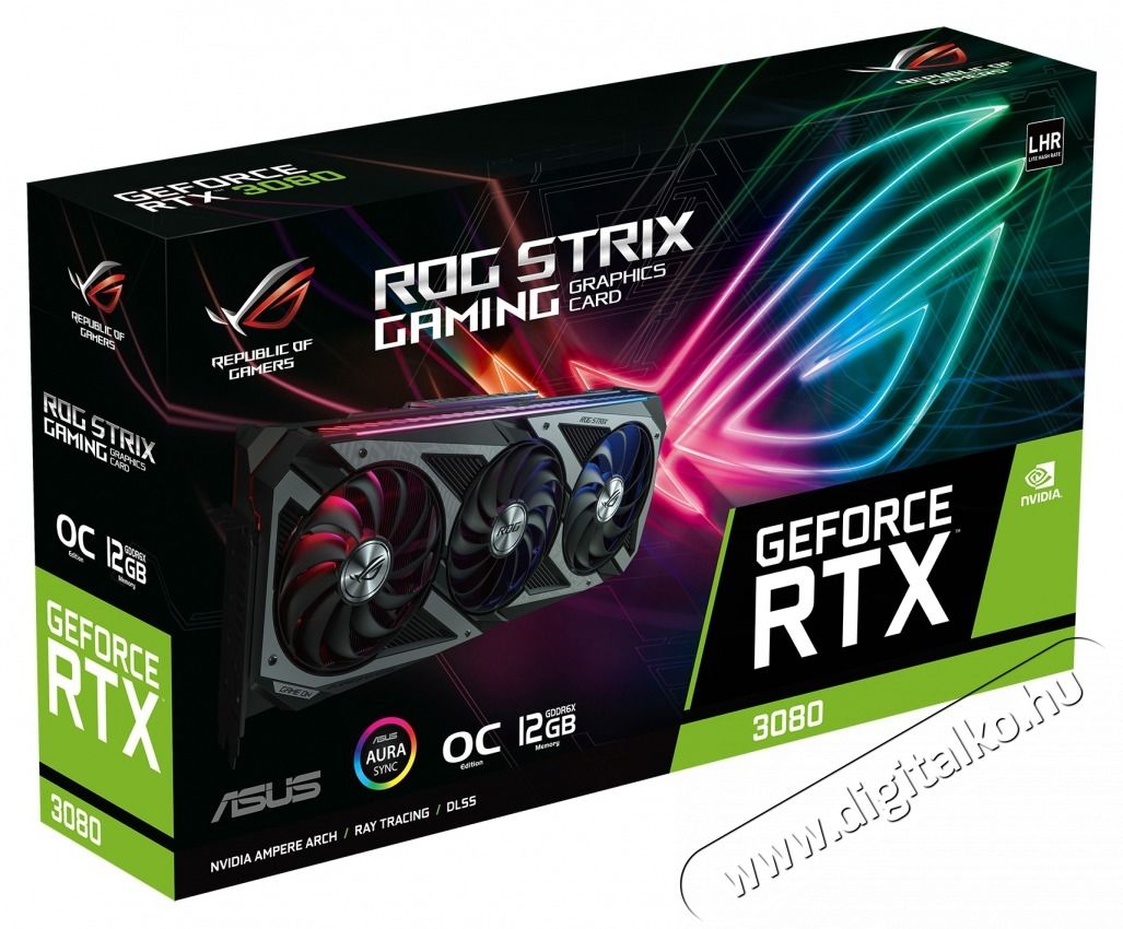 Asus ROG-STRIX-RTX3080-O12G-GAMING nVidia 12GB GDDR6X 384bit PCIe videok&aacute;rtya Iroda &eacute;s sz&aacute;m&iacute;t&aacute;stechnika - Egy&eacute;b sz&aacute;m&iacute;t&aacute;stechnikai term&eacute;k - 441401