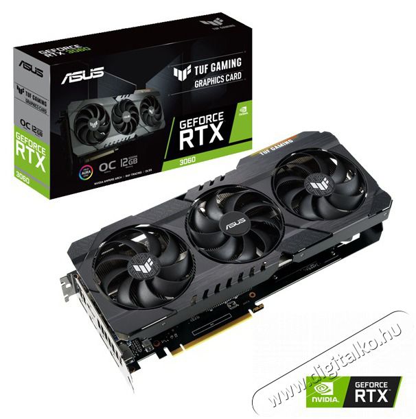 Asus TUF-RTX3060-O12G-V2-GAMING nVidia 12GB GDDR6 192bit PCIe videok&aacute;rtya Iroda &eacute;s sz&aacute;m&iacute;t&aacute;stechnika - Egy&eacute;b sz&aacute;m&iacute;t&aacute;stechnikai term&eacute;k - 455737