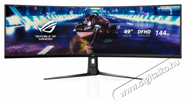 Asus 49 ROG STRIX XG49VQ DFHD VA LED 144Hz HDMI/DP/USB FreeSync ívelt gamer monitor Iroda és számítástechnika - Monitor - Monitor - 459337