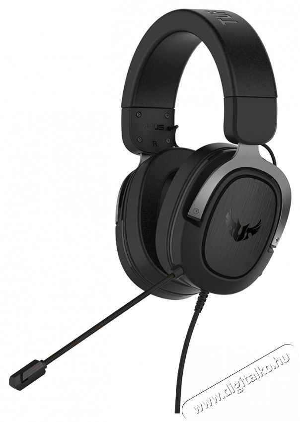 Asus Fejhallgat&oacute; TUF GAMING H3 GUN METAL Audio-Video / Hifi / Multim&eacute;dia - F&uuml;l &eacute;s Fejhallgat&oacute;k - Fejhallgat&oacute; mikrofonnal / headset - 488276