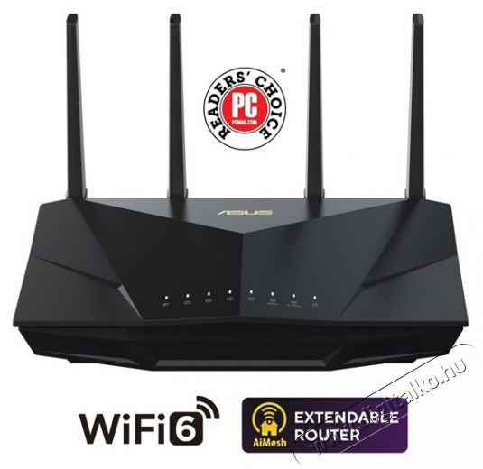 Asus LAN/WIFI Gaming RT-AX5400 Router Iroda és számítástechnika - Hálózat - Router - 497101