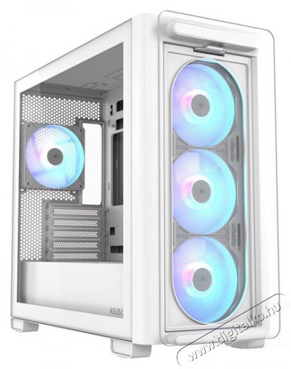 Asus A23 PLUS fehér (táp nélküli) ablakos mATX ház Iroda és számítástechnika - Számítógép tartozék - Számítógépház - 506185