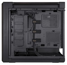 Asus ProArt PA602 Wood TG fekete (táp nélküli) ablakos EATX ház Iroda és számítástechnika - Számítógép tartozék - Számítógépház - 506186