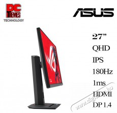 Asus 27 ROG Strix XG27ACS QHD Fast IPS 180Hz HDMI/DP/USB-C fekete gamer monitor Iroda és számítástechnika - Monitor - Monitor - 508748