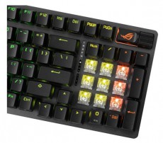 Asus ROG Strix Scope II 96 HUN vezeték nélküli fekete gamer billentyűzet Iroda és számítástechnika - Billentyűzet / billentyűzet szett - Vezeték nélküli - 508874
