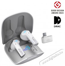 Asus ROG Cetra True Wireless SpeedNova White Audio-Video / Hifi / Multimédia - Fül és Fejhallgatók - Fülhallgató mikrofonnal / headset - 509865