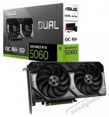 Asus Dual GeForce RTX 5060 OC Edition nVidia 8GB GDDR7 128bit PCIe videókártya Iroda és számítástechnika - Számítógép tartozék - Videokártya - 513760