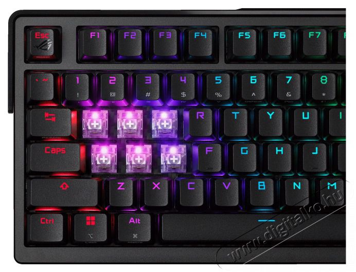 Asus ROG Azoth Extreme US fekete gamer billentyűzet Iroda &eacute;s sz&aacute;m&iacute;t&aacute;stechnika - Billentyűzet / billentyűzet szett - Vezet&eacute;kes - 514477