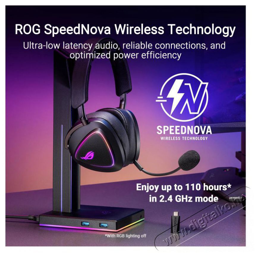 Asus ROG DELTA II White Audio-Video / Hifi / Multim&eacute;dia - F&uuml;l &eacute;s Fejhallgat&oacute;k - Fejhallgat&oacute; mikrofonnal / headset - 518506