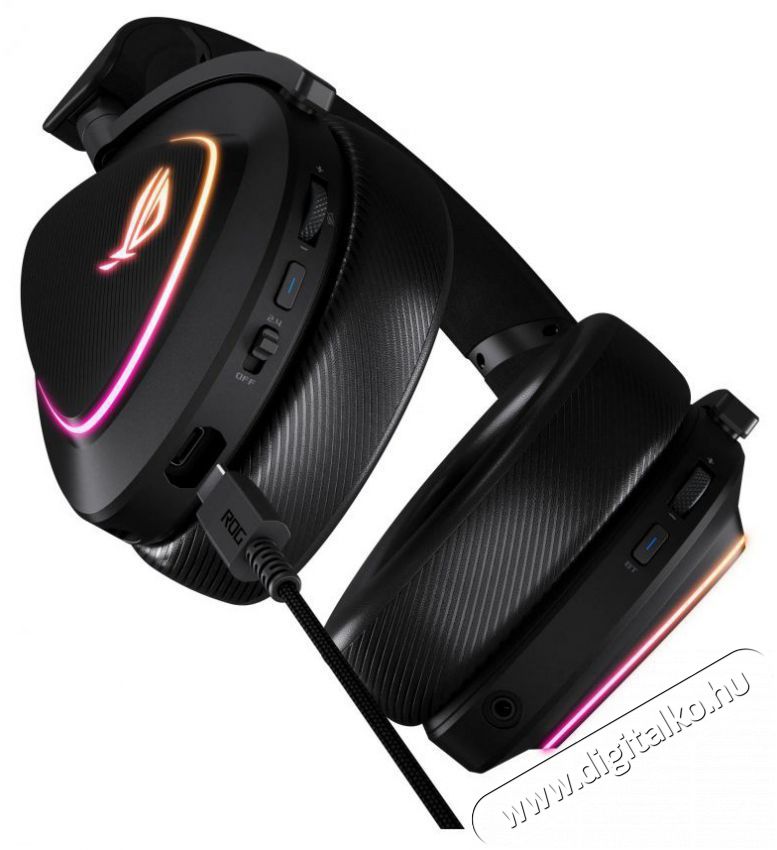 Asus ROG DELTA II White Audio-Video / Hifi / Multim&eacute;dia - F&uuml;l &eacute;s Fejhallgat&oacute;k - Fejhallgat&oacute; mikrofonnal / headset - 518506