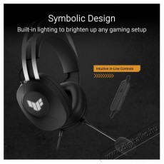 Asus TUF Gaming H1 Gen II Audio-Video / Hifi / Multim&eacute;dia - F&uuml;l &eacute;s Fejhallgat&oacute;k - Fejhallgat&oacute; - 518505
