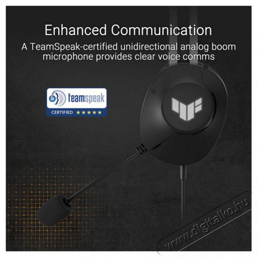 Asus TUF Gaming H1 Gen II Audio-Video / Hifi / Multim&eacute;dia - F&uuml;l &eacute;s Fejhallgat&oacute;k - Fejhallgat&oacute; - 518505