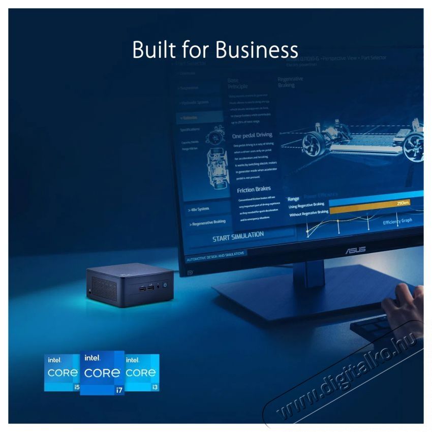 Asus NUC 13 Pro NUC13ANHI5 Tall Iroda &eacute;s sz&aacute;m&iacute;t&aacute;stechnika - Asztali sz&aacute;m&iacute;t&oacute;g&eacute;p - 523845