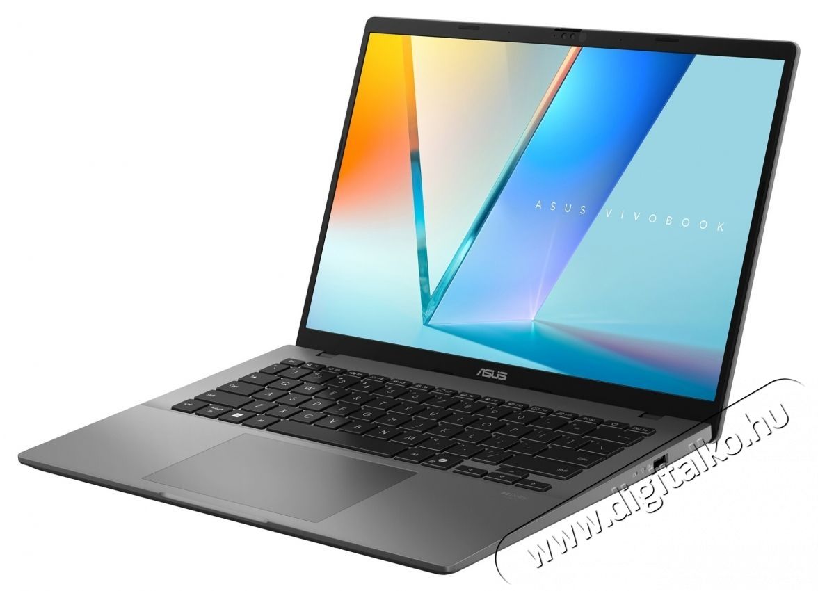 Asus Vivobook S14 S3407VA laptop, Intel  Core  i7-13620H processzorral, ak&aacute;r 4,9 GHz-ig, 14 , WUXGA, IPS, 16 GB DDR5 RAM, 1 TB SSD, Intel  UHD Graphics k&aacute;rty&aacute;val, No OS, matt sz&uuml;rke Iroda &eacute;s sz&aacute;m&iacute;t&aacute;stechnika - Notebook - 536042