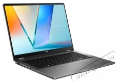 Asus Vivobook 14 Flip TP3407SA laptop, Intel  Core  Ultra 5 processzorral, 226V, WUXGA, OLED, &eacute;rintők&eacute;pernyős, 16 GB LPDDR5x RAM, 1 TB SSD, Intel  Arc  grafikus k&aacute;rty&aacute;val Iroda &eacute;s sz&aacute;m&iacute;t&aacute;stechnika - Notebook - 536050