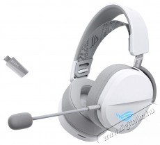 Asus ROG PELTA (90YH0410-BHUA10) Moonlight White Audio-Video / Hifi / Multim&eacute;dia - F&uuml;l &eacute;s Fejhallgat&oacute;k - Fejhallgat&oacute; mikrofonnal / headset - 539052