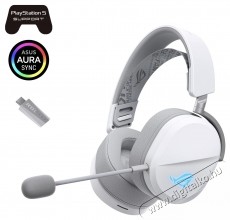Asus ROG PELTA (90YH0410-BHUA10) Moonlight White Audio-Video / Hifi / Multim&eacute;dia - F&uuml;l &eacute;s Fejhallgat&oacute;k - Fejhallgat&oacute; mikrofonnal / headset - 539052