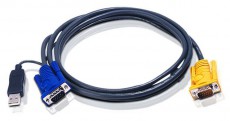 ATEN 2L-5203UP KVM Kábel USB VGA 3m Tv kiegészítők - Kábel / csatlakozó - Csatlakozó / elosztó / átalakító - 390117